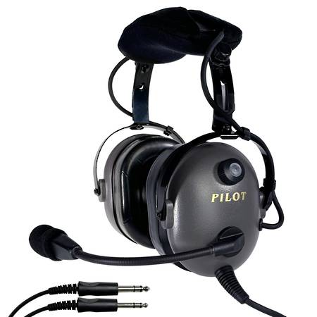 PILOT PA12.8T GA Dual Plug Headset with inbuilt Cellphone/Music Interface  - IN STOCK